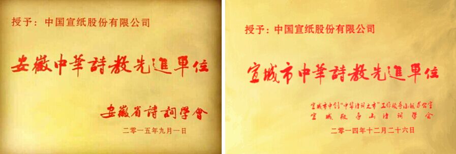 我公司榮獲省、市中華詩教先進(jìn)單位稱號(hào)